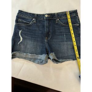 Just Black‎ Denim Shorts 28 Short With Distressing And Pockets Boyfriend Dark